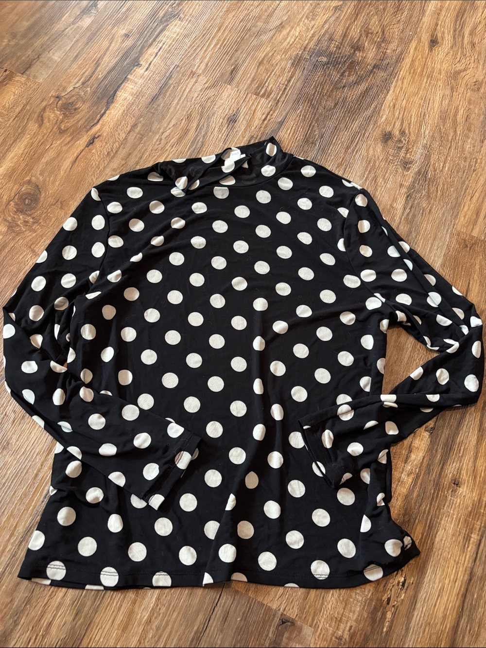 Mesh Polka Dot Top